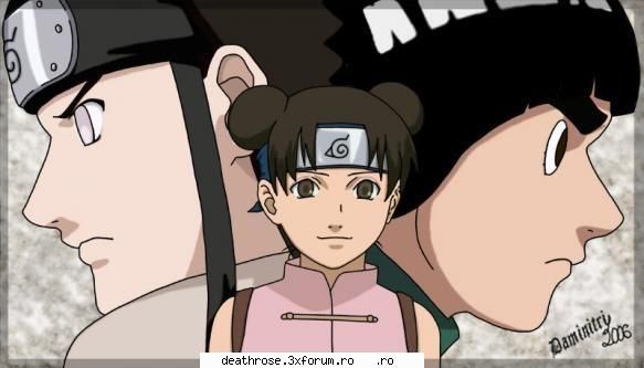 tenten rock lee si neji aci sunt fikuri anime
